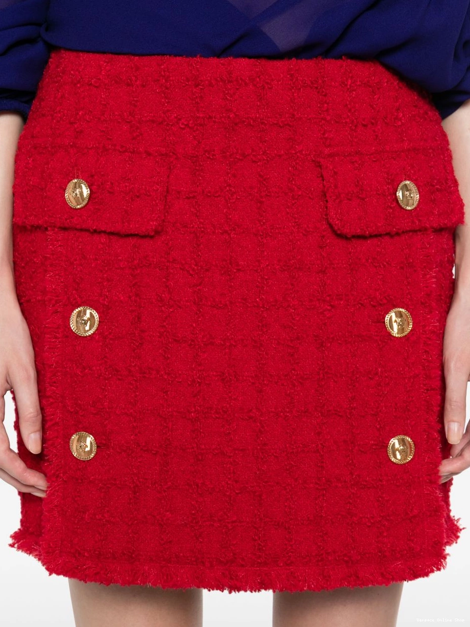 Cheap Versace tweed mini Heritage Women skirt 0824
